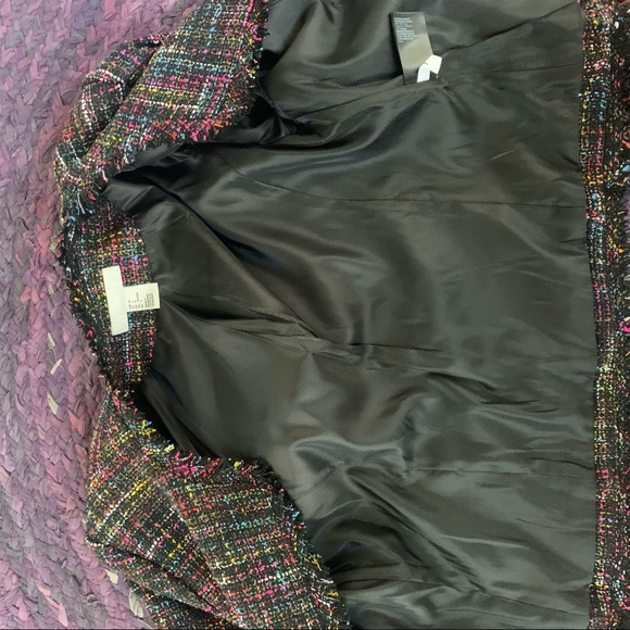 H&M Multicolor Tweed Frayed Edges Blazer 6 - Picture 9 of 12